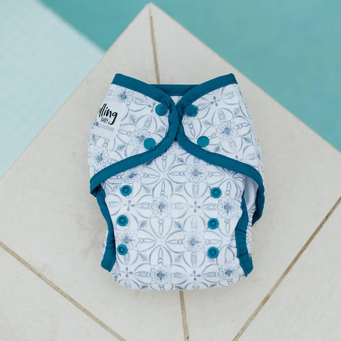 CUSTOMER MARKETPLACE | Seedling Baby Multi-fit Pocket Nappy | DELAMINATED COVER + SLACK ELASTICS